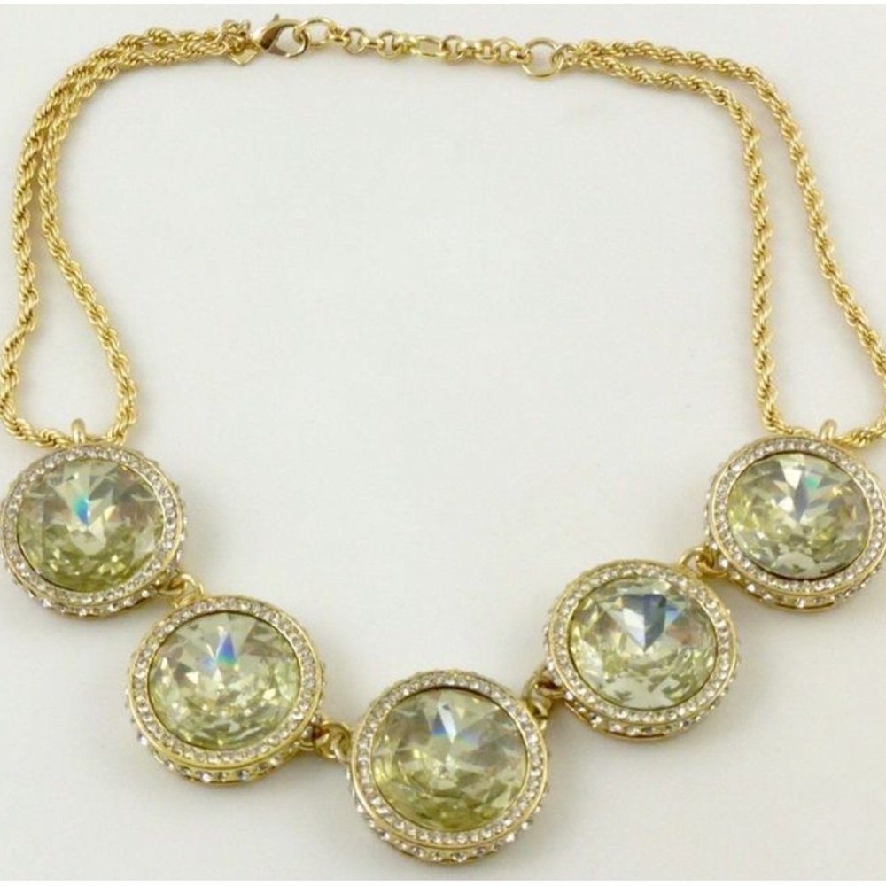 Beautiful Banana Republic Citrine Crystal Necklace